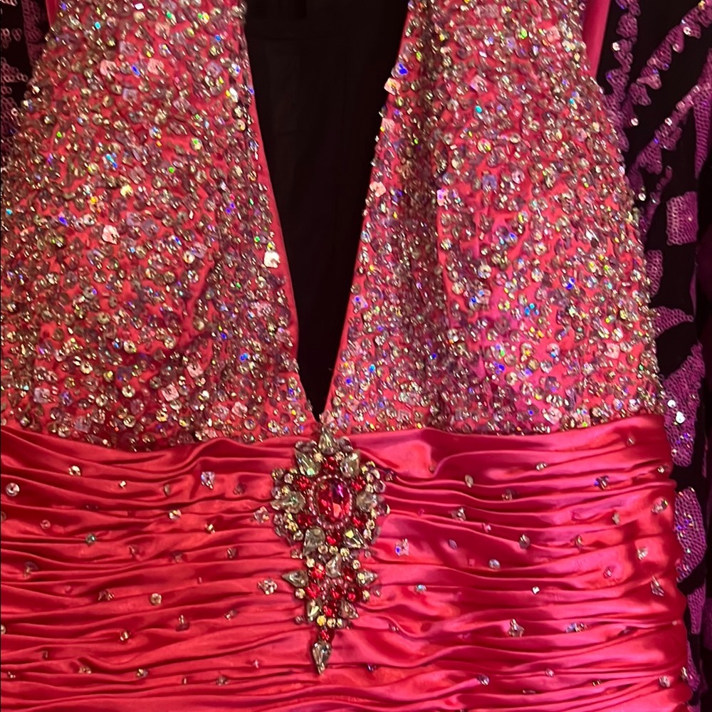 Stunning Pink Embellished Gown